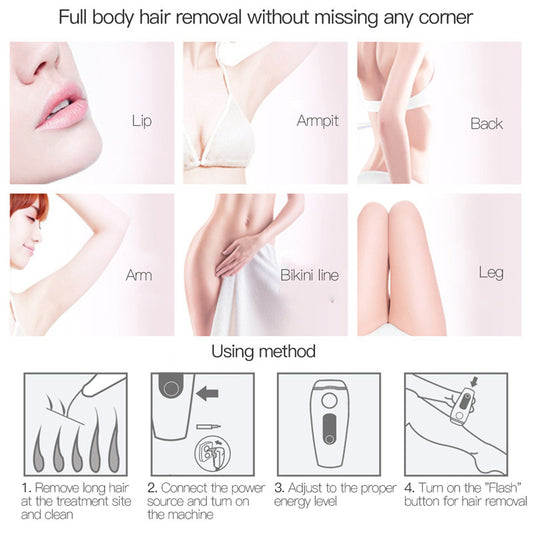 ANNA IPL Hair Removal Device - Permanent Smooth Skin