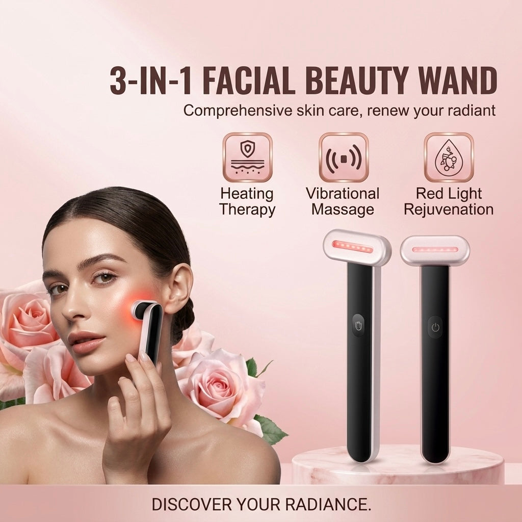 ANNA Red Light Therapy Wand - 3-in-1 Rejuvenation