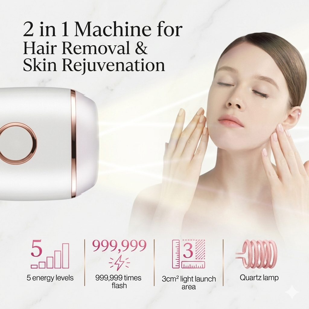 ANNA IPL Hair Removal Device - Permanent Smooth Skin