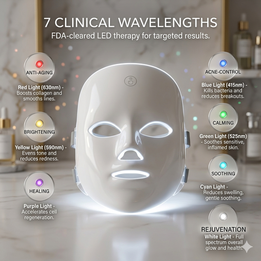 ANNA LED Facial Mask 7 Color Light Therapy
